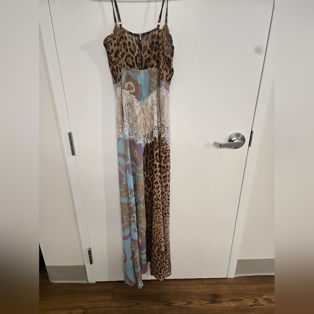 Sheer Multi Pattern Maxi Dress - image 8